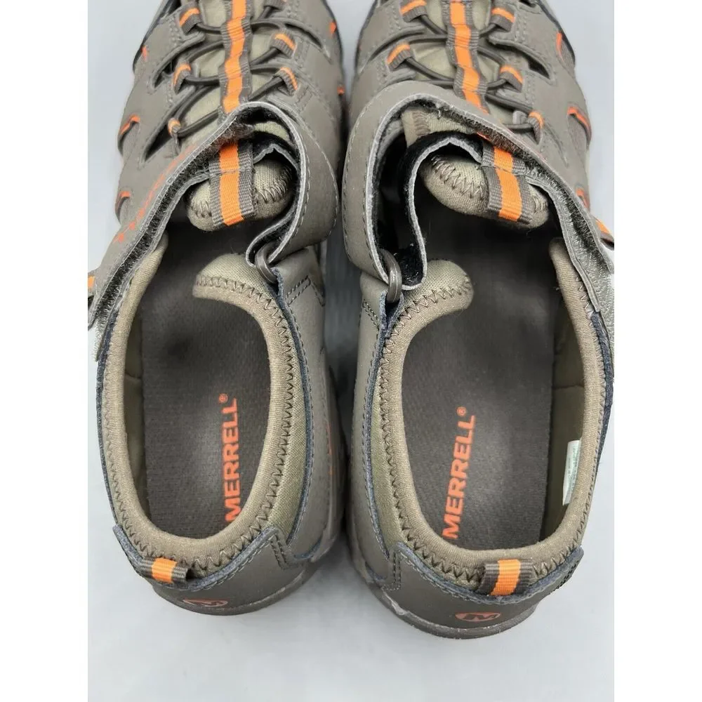 MERRELL Select Fresh Sandals Womens Size 7W Tan Orange Cushion Beach Swim Casual